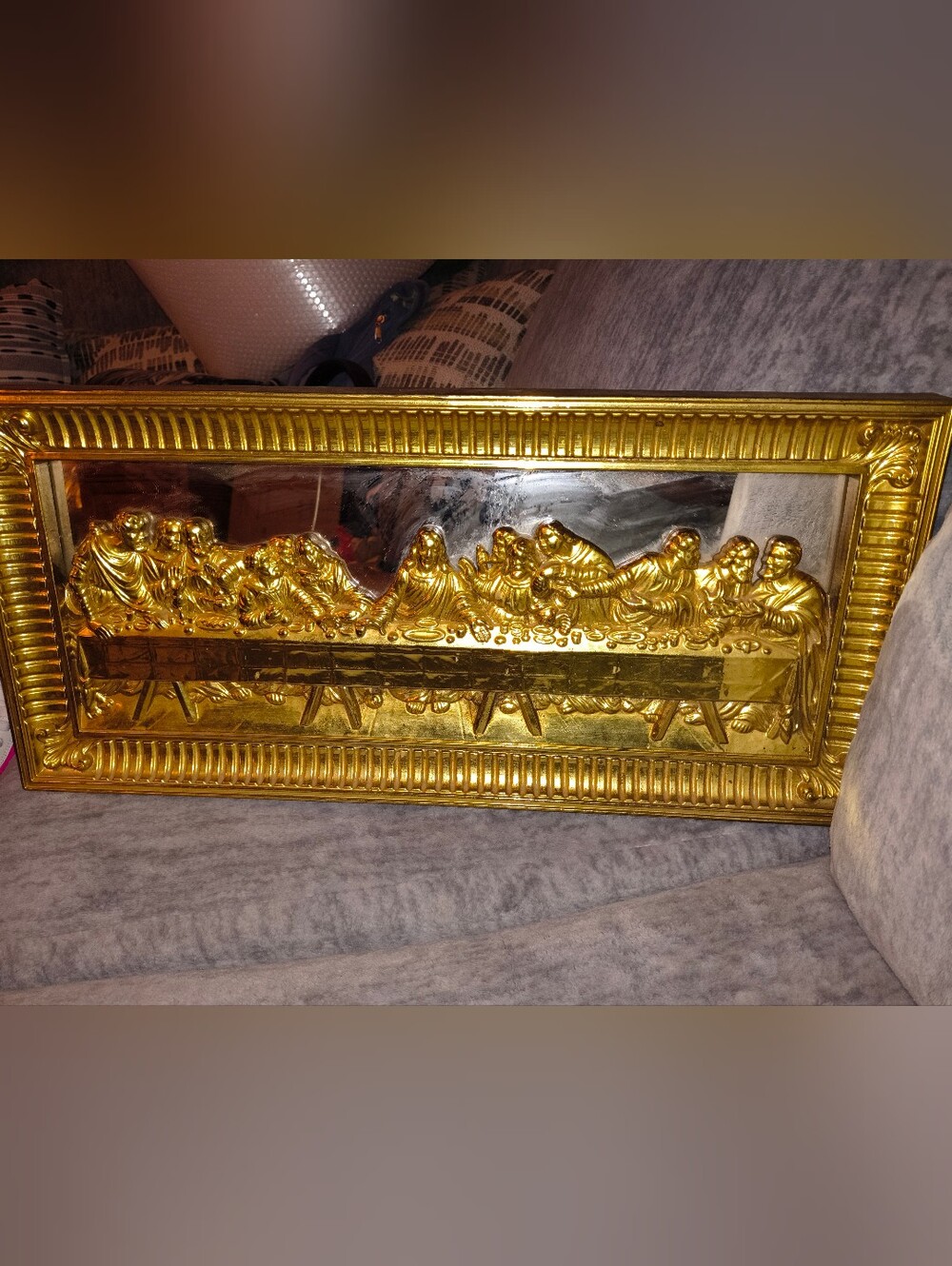 Gold Last Supper Wall Plaque - Decorative Home Wall Decor